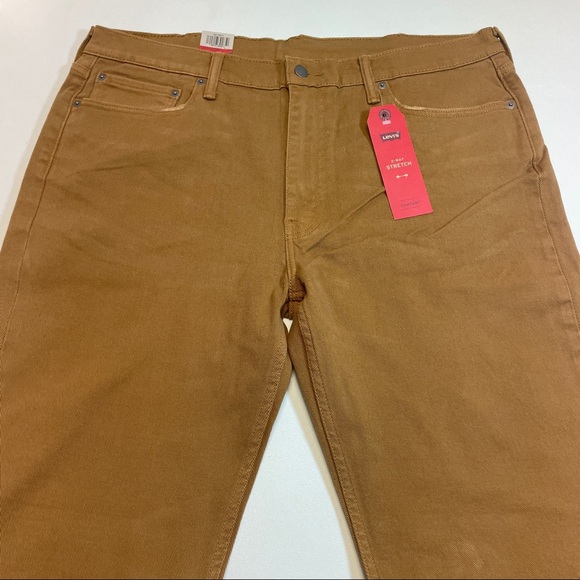 Levi's 514 Brown Jeans 40x30 NEW - Picture 4 of 6